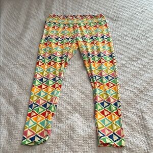 LuLaRoe Women's Leggings with Vibrant Geometric Pattern